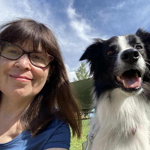 Tonya Yost and Border Collie Mae